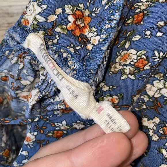 Millibon Blue Floral Boho Tunic Top Size Medium - Picture 4 of 4
